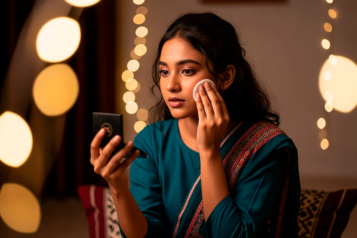 Ten Days of Ganeshotsav: A Two Minute Face Routine That Survives Pandal Humidity